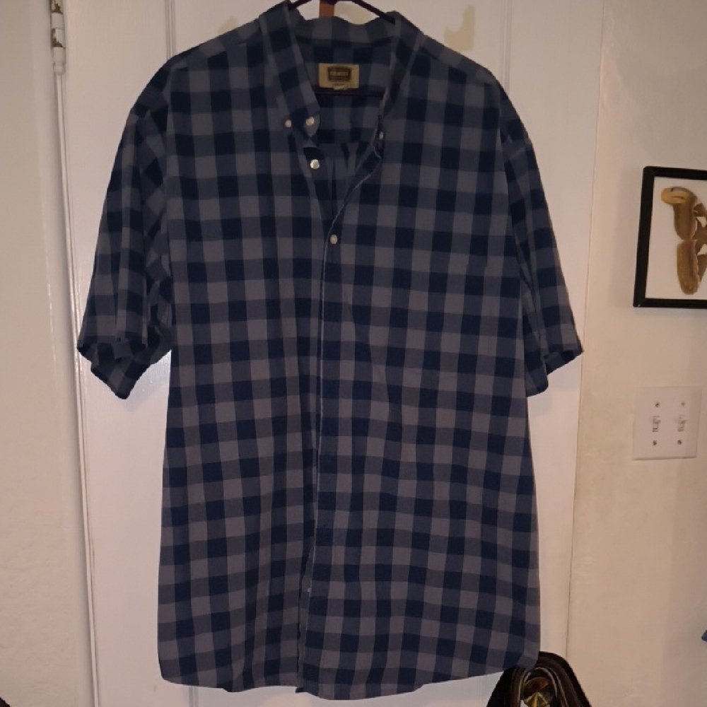 The Foundry Supply Co. | Navy and Black Checkered Men's Shirt
